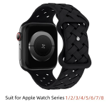 Woven Silicon Strap For iWatch - 42mm/44mm/45mm/49mm