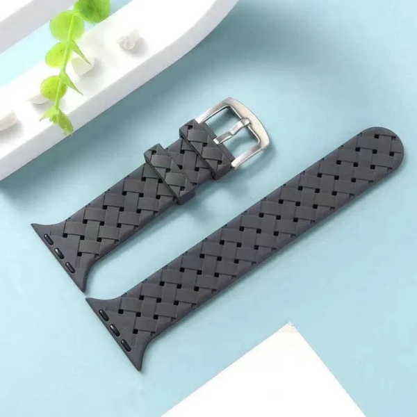 Woven Silicon Strap For iWatch - 42mm/44mm/45mm/49mm