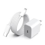 Apple 20W Power Adapter and  USB-C to C Threaded Cable for iPhone iPad - Authentic