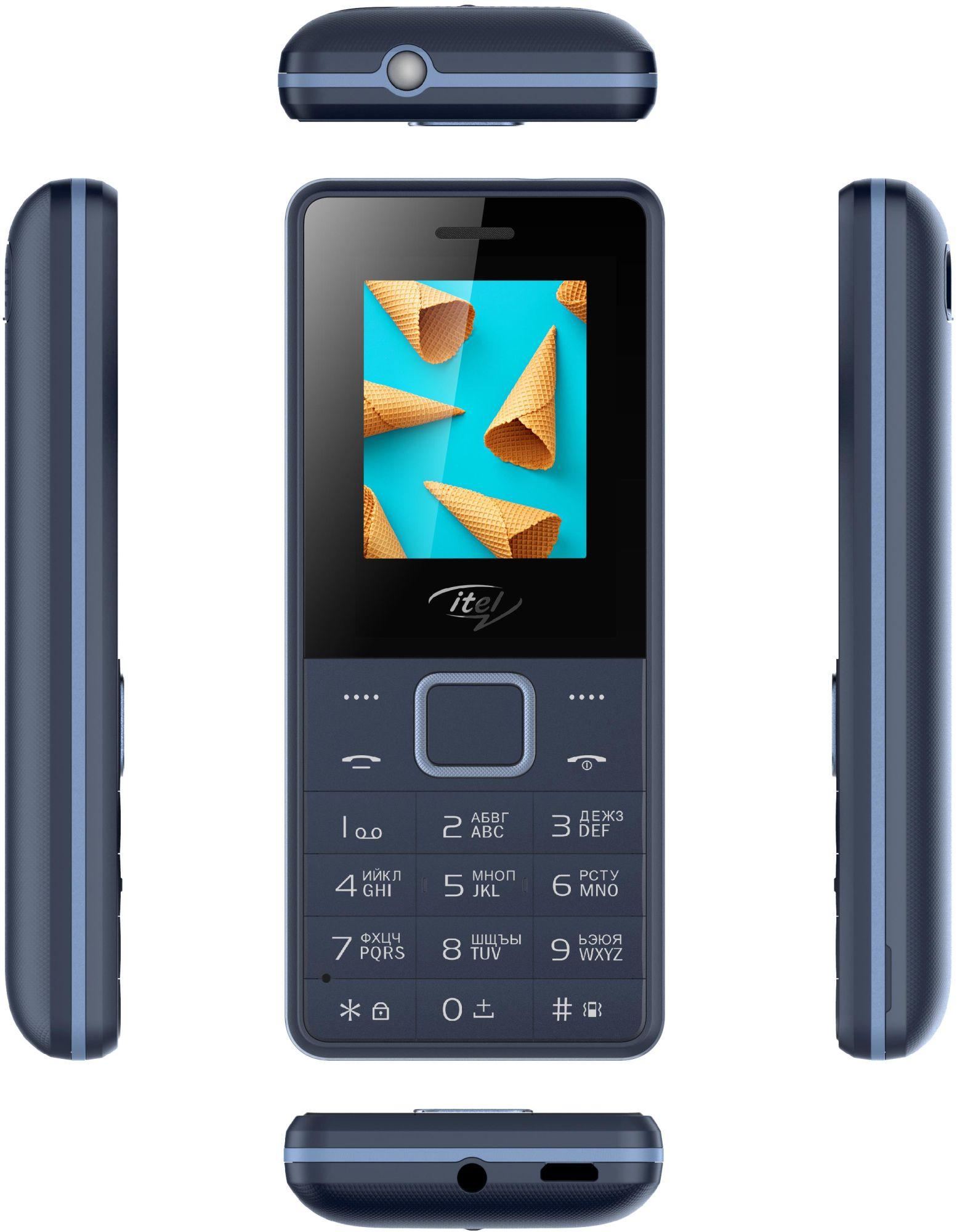 ITEL 2160 Feature Phone - Wireless FM - Dual Sim Dark Blue