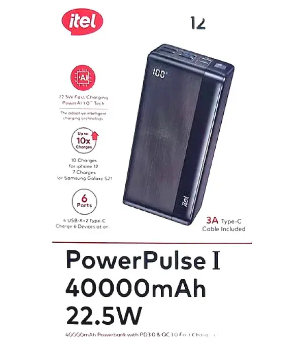 Itel Powerpulse 1 40000Mah 22.5W