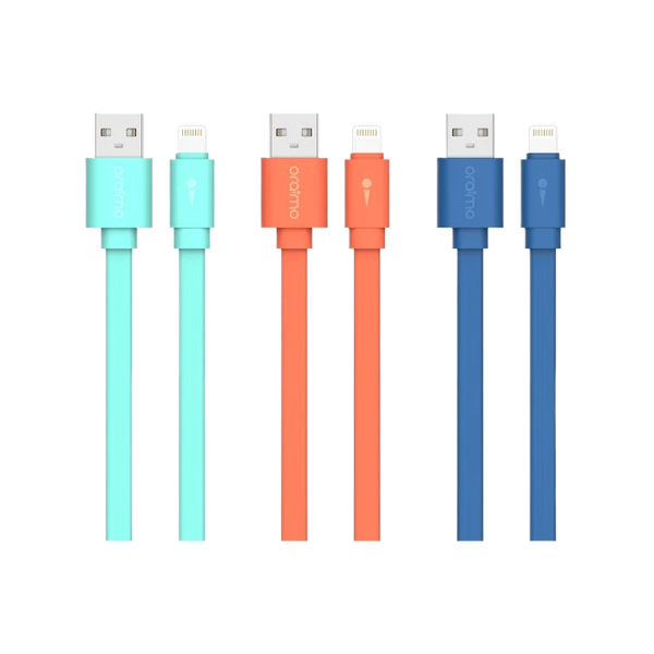 Oraimo Candy Cable Lightning - USB -C - Micro USB Fast Charging Flat Cable