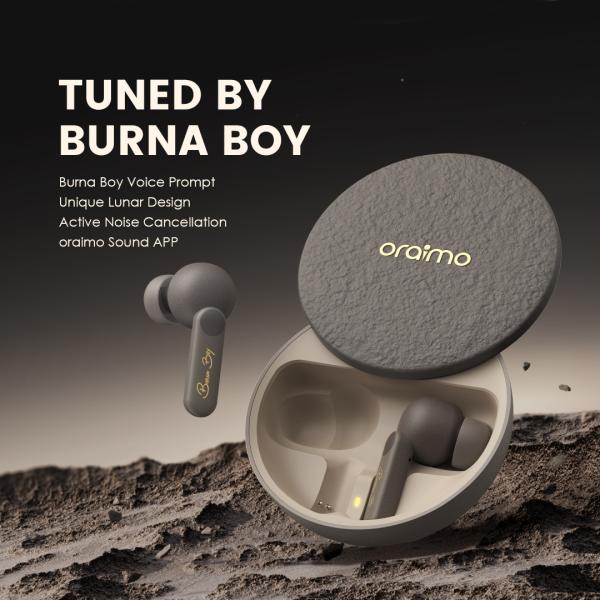 Oraimo SpacePods x Burna Boy ANC True Wireless Earbuds - Space Brown