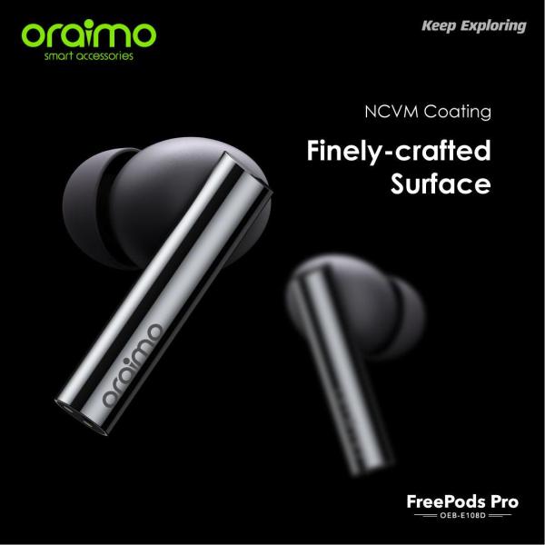 oraimo FreePods Pro ANC True Wireless Earbuds - Black