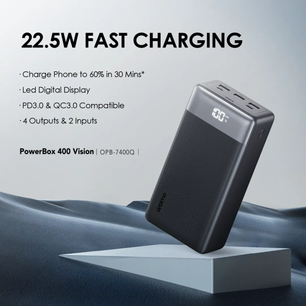 oraimo PowerBox 400 Vision 40000mAh 22.5W Power Bank