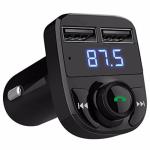 Bluetooth Car MP3 & Handsfree Kit, Phone Charger, FM Transmitter & Music Adapter - 7 color led