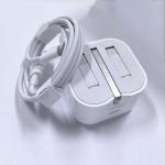 35W Fast Charger USB-C Power Adapter and Lightning Cable For iPhone - White