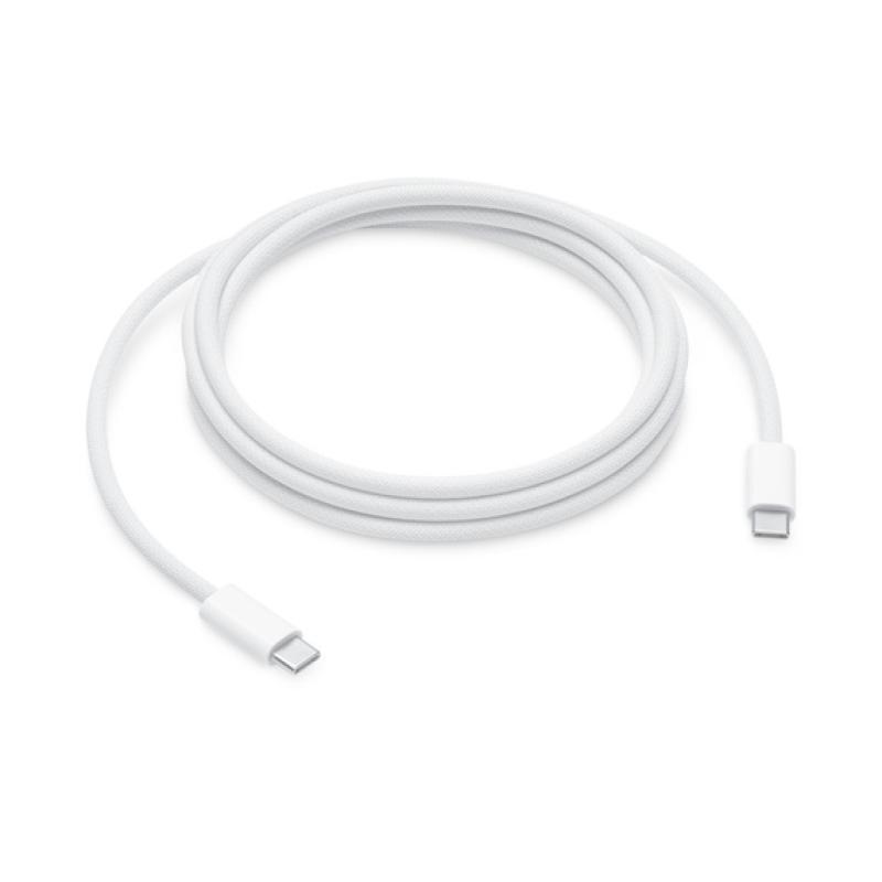 Type C To Type C Cable For iPad &amp; iPhone Fast Charge - Threaded - White