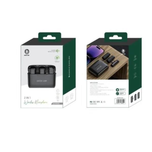 Green Lion 2 in 1 Wireless Microphone with (Lightning Connector)