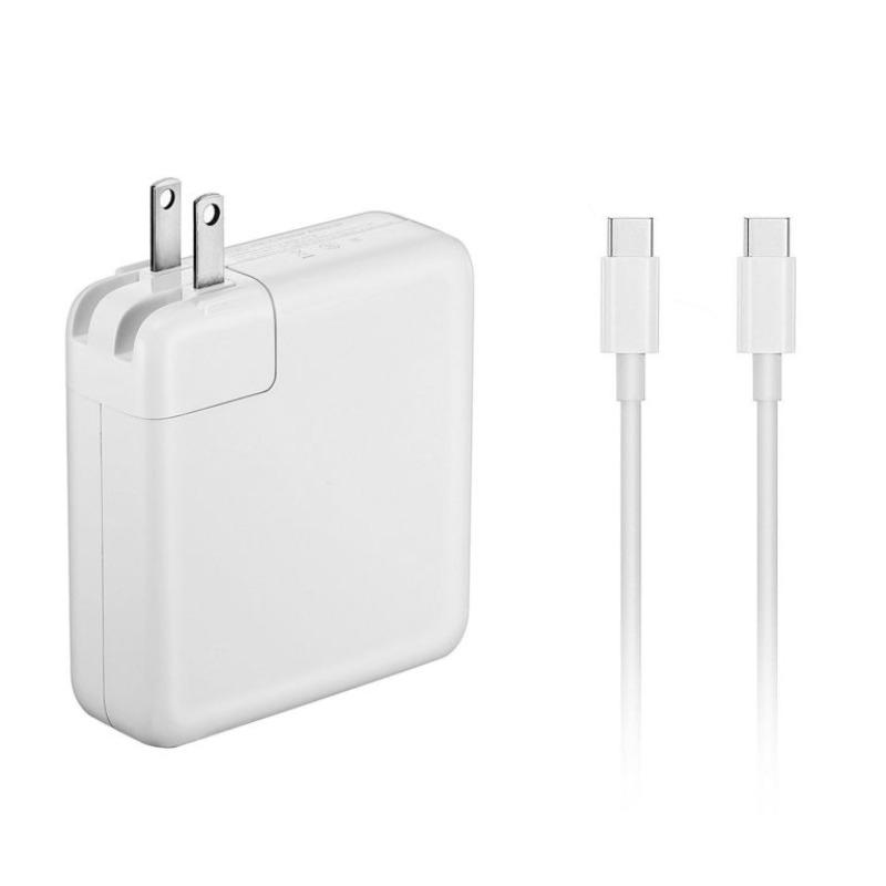 Genuine Apple Type C + Adapter  Macbook Charger White