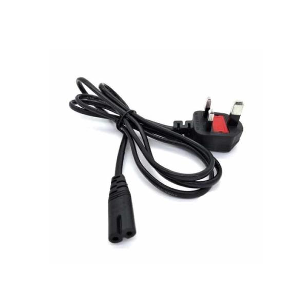 UK Power Cable  - 2 Pin  - Black - Used - Geniune