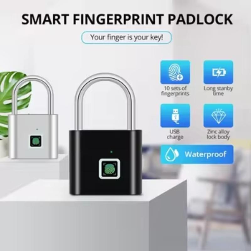 WiWu FingerPrint Padlock Silver