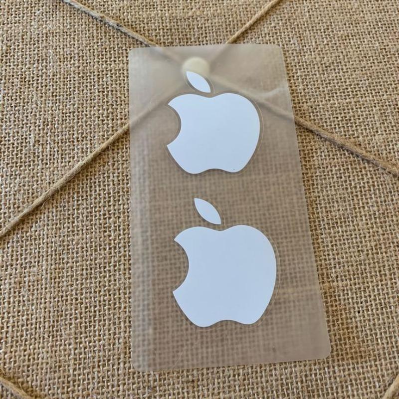 Apple Logo Sticker White