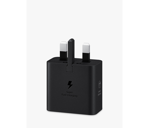 Samsung Travel Adapter UK Plug, USB Type-C (Adapter Only) - 25W - Black