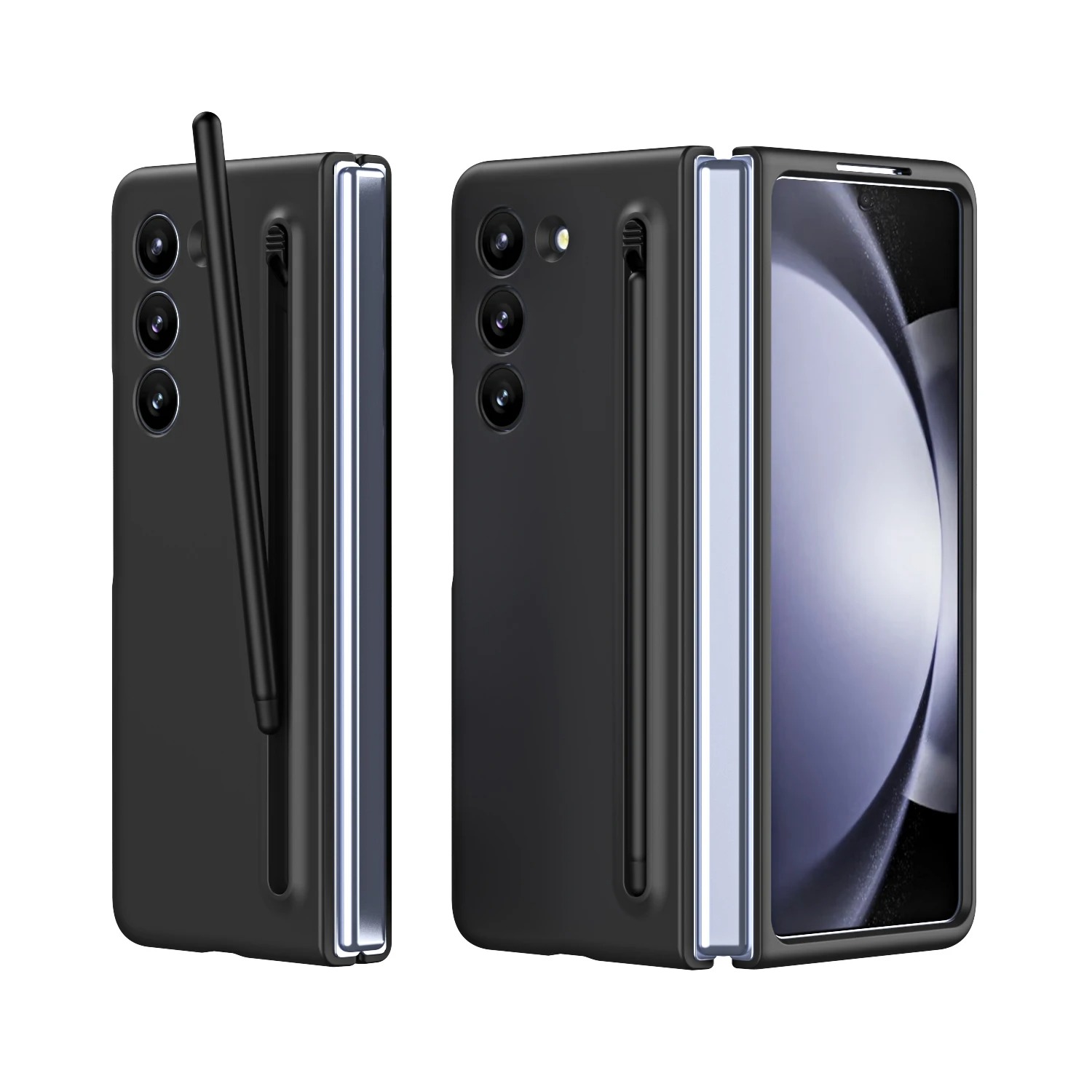Tempered Film Bracket Folding Shockproof Hard Cover With Pen For Samsung Galaxy Z Fold