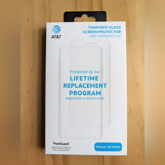 AT&T TEMPERED GLASS SCREEN PROTECTOR (PUREGUARD)