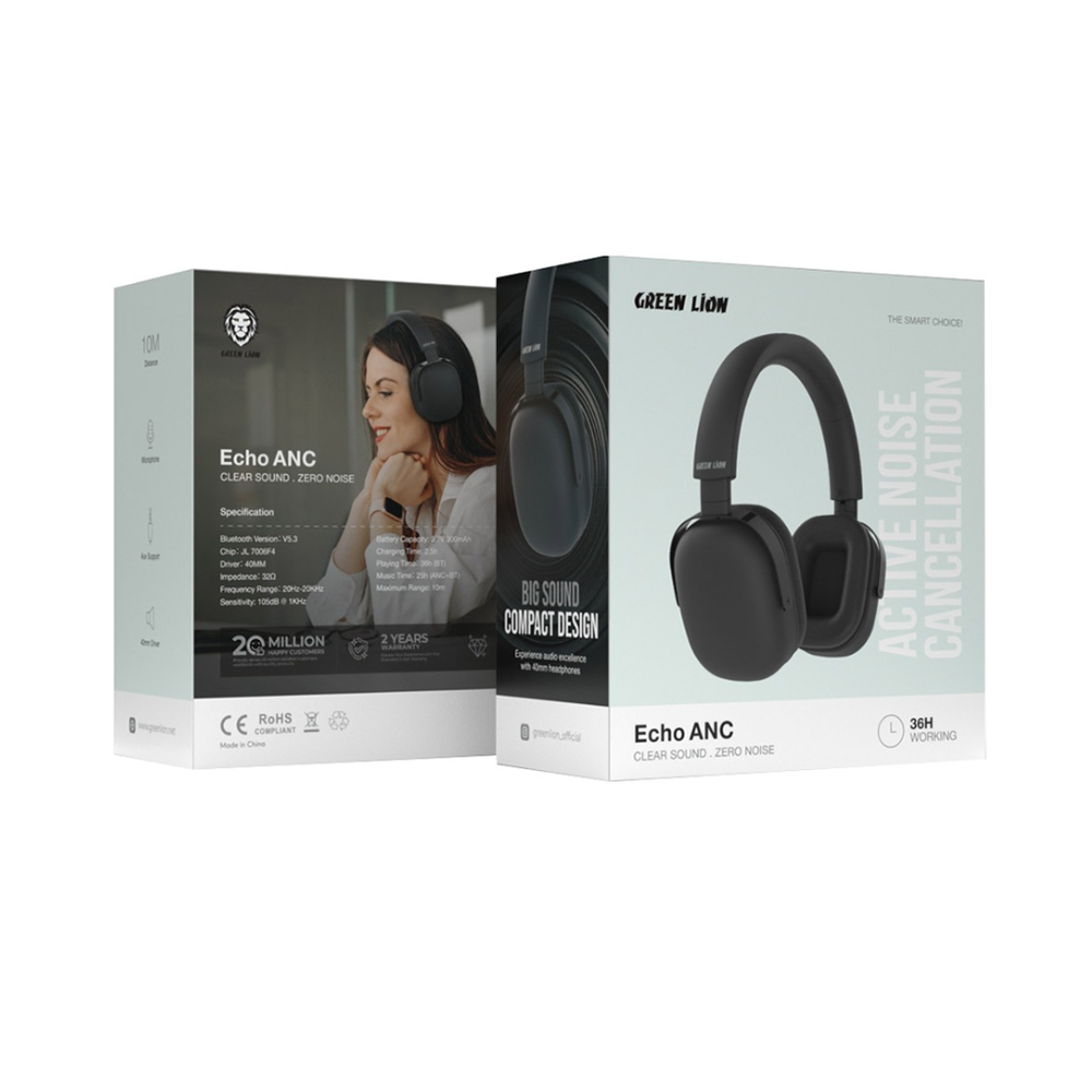 Green Lion Echo ANC Wireless Headphone