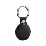 Airtrax AirTag Leather Case With Key Ring  Black