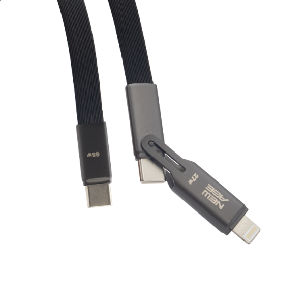 New Age Connect Prime 11 Duo 65W (3-in-1 Multiport) 1M Cable