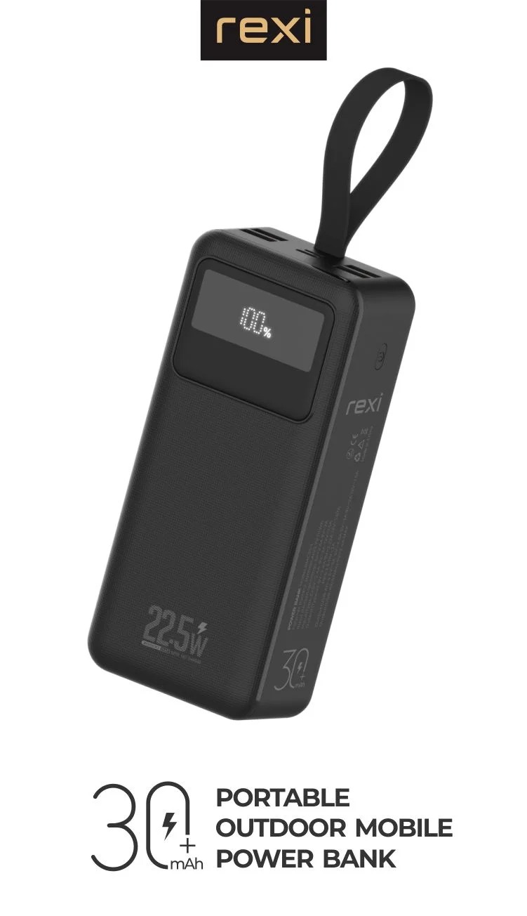 Rexi 30,000 mAh 22.5W Super Fast Charging Power Bank RMF30-QL